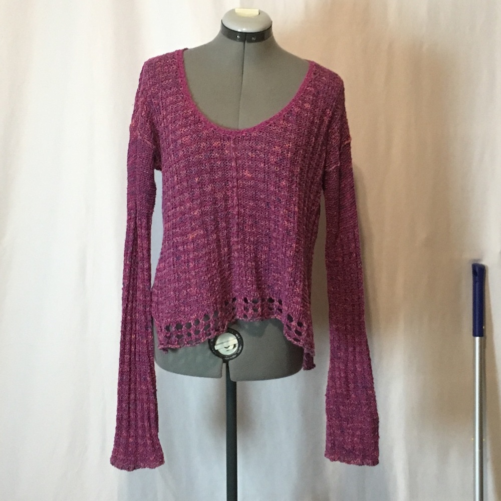 Free People Open Knit Sweater